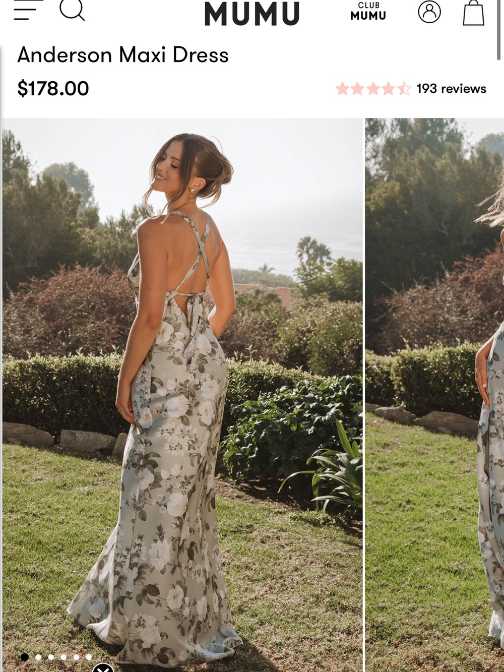 Show Me Your MuMu Sage Floral Maxi Dress